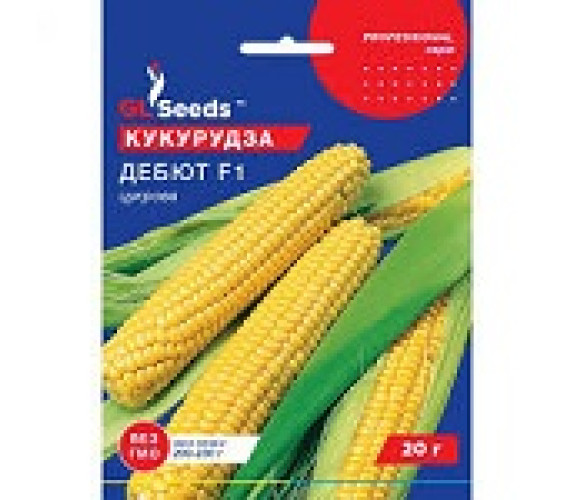 Кукурудза цукрова Дебют F1 GL Seeds 20г Кукурудза цукрова Дебют F1 GL Seeds 20г