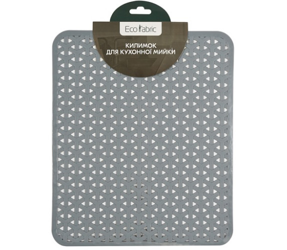 Килимок для мийки Eco Fabric Лоза 3127-002 сірий