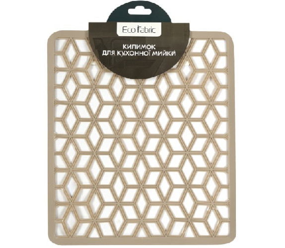 Килимок для мийки Eco Fabric Ромб 2926-002 беж
