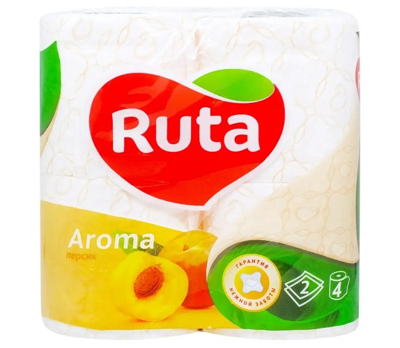 Туалетний папір RUTA Aroma Peace 4 шт/уп Туалетний папір RUTA Aroma Peace 4 шт/уп
