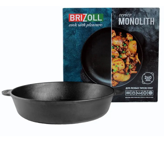 Сковорода Brizoll чугун Monolit 26*6см M