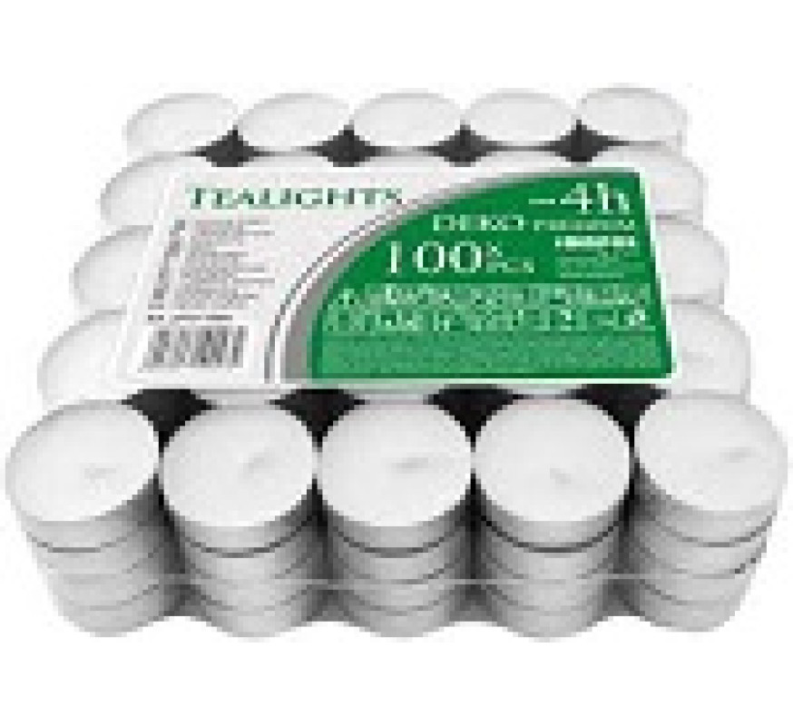 Свічка Bispol таблет TEALIGHTS 100шт уп біла 4ч