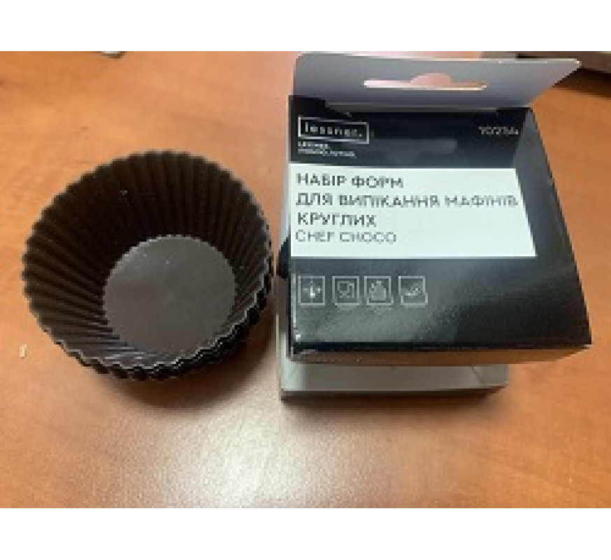 Кекс силікон Lessner Chef Choco ребро 6шт 10254