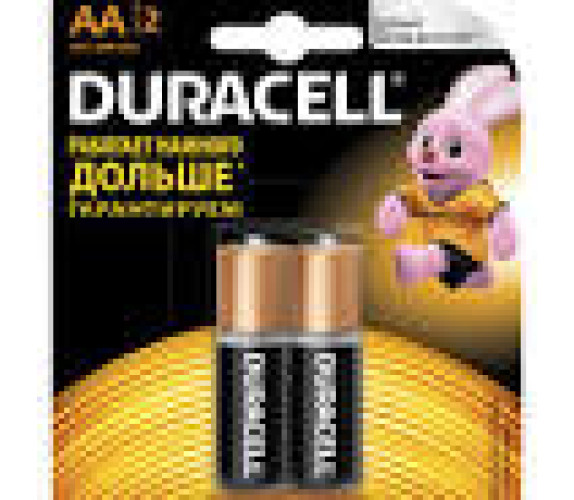 Батарейки Duracell AA LR6 2 шт пальчик 6шт/блистер