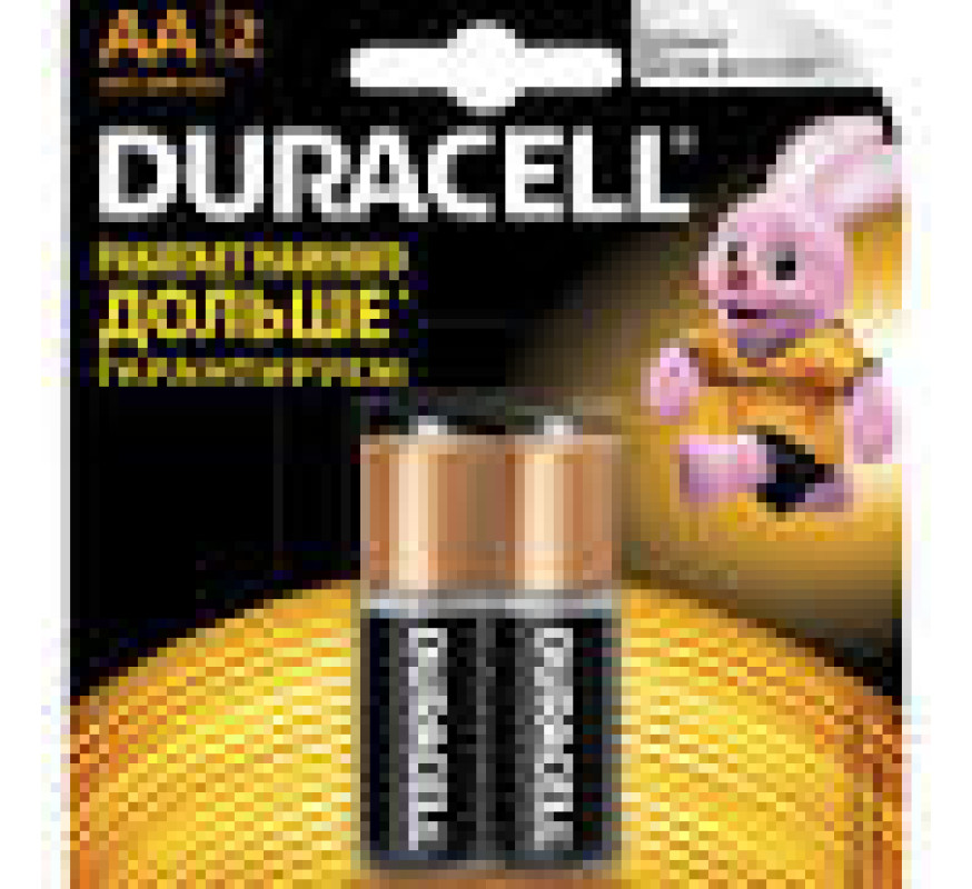Батарейки Duracell AA LR6 2 шт пальчик 6шт/блистер