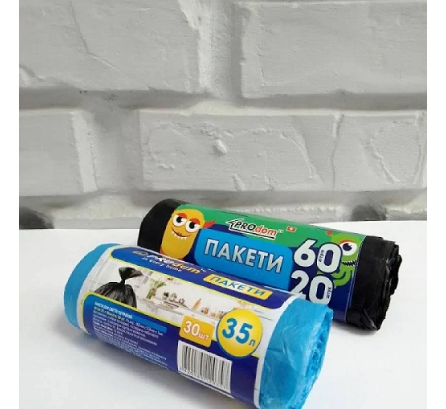 Пакет для сміття Prodom 35л(30шт)