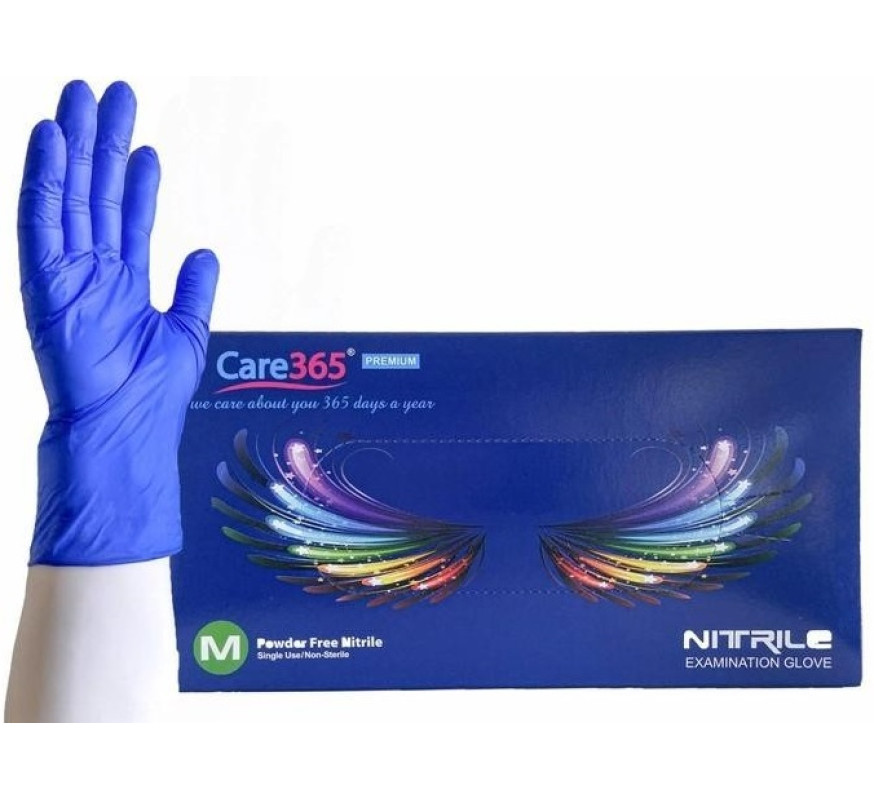 Перчатки Nitryle Care 365 блаки100ш