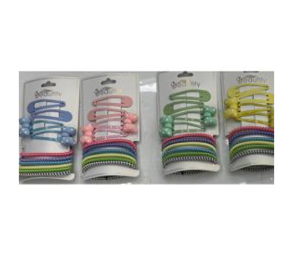 Аксесуари для волосся 10пр (6рез,4шп) WW02522