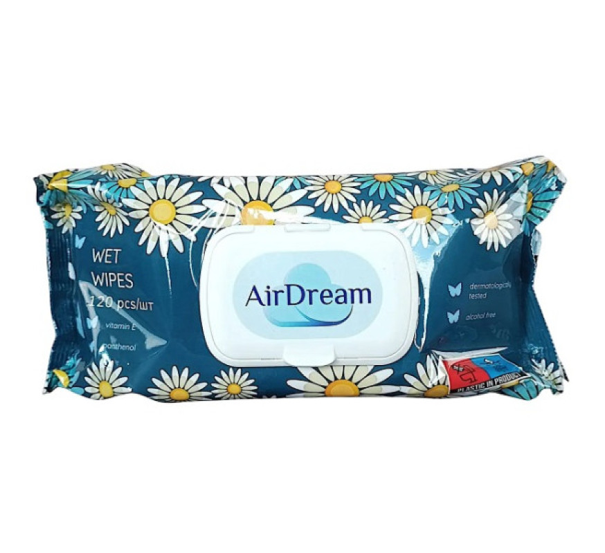 Серветки вологі 120шт Air Dream  3108-CB