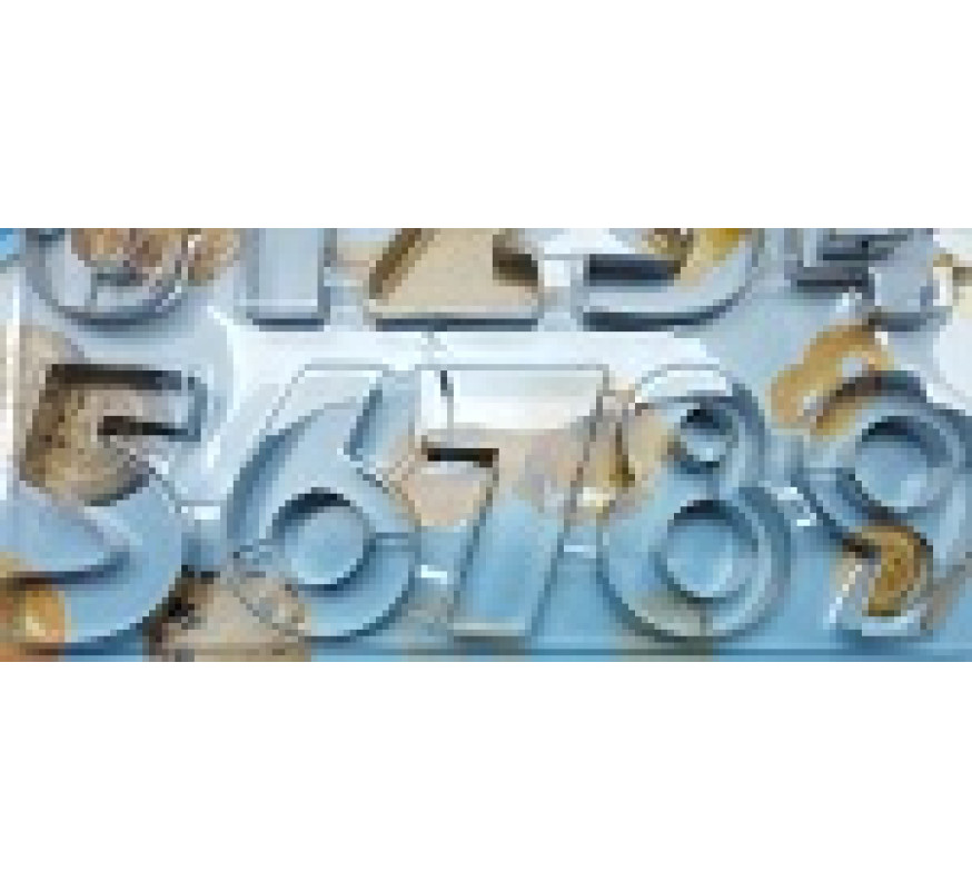 Форма для печенья ММ-785 цифри метал СН