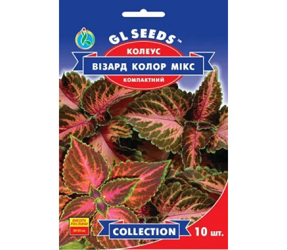 ,Квіти Колеус ,Візард Колор Мікс GL Seeds 10шт
