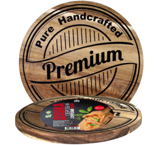 Дошка СНТ Premium qualiti кругла(акація) 8858 26см