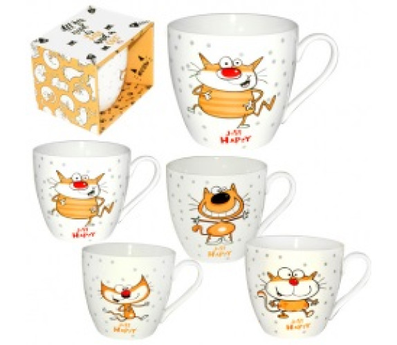 Чашка SNT Happy Cat 450мл в уп 4160-27
