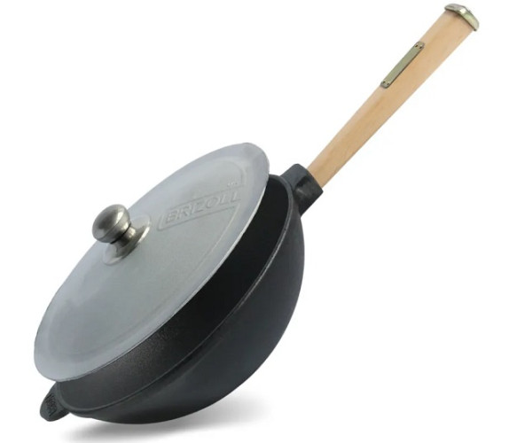 Сковорода Brizoll чугун WOK 24*7 2л W24H