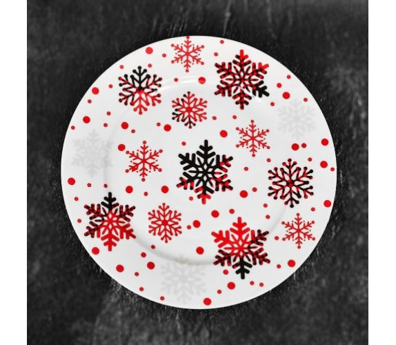 Блюдо порцеляна Christmas snowfl 25,8см HEN21143