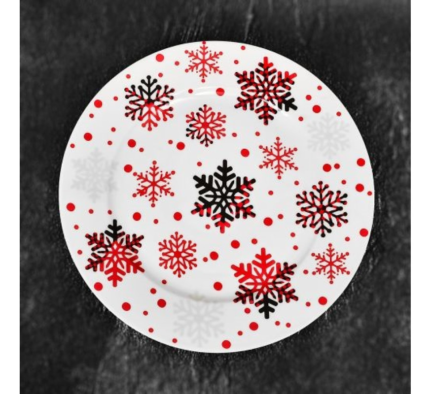 Блюдо порцеляна Christmas snowfl 25,8см HEN21143