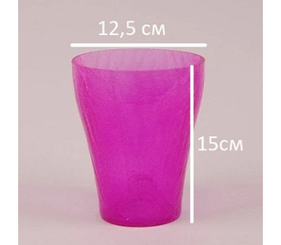 Орхідейниця скло К,14,001,14 D12.5cm рожева
