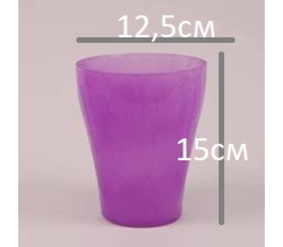 Орхідейниця скло К,14,001,14 7247 D12.5cm св-фіол