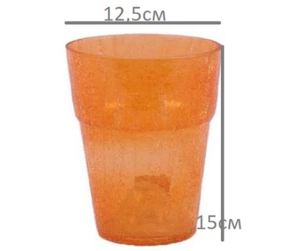 Орхідейниця скло К,14,004,14 D12,5cm 7184 помаранч