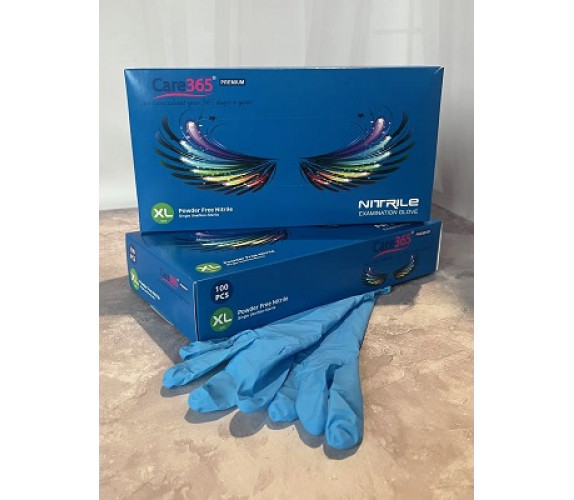 Рукавички Nitryle Care 365 блакитні 100шт L