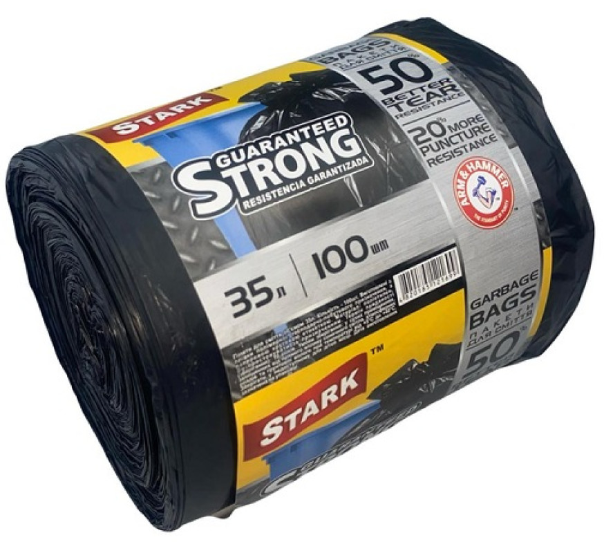 Пакет для сміття Stark Strong 35л 100шт чорні 5007