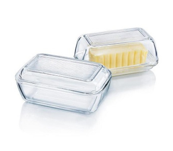 Масленка стекло Luminark Butter 17см  кр