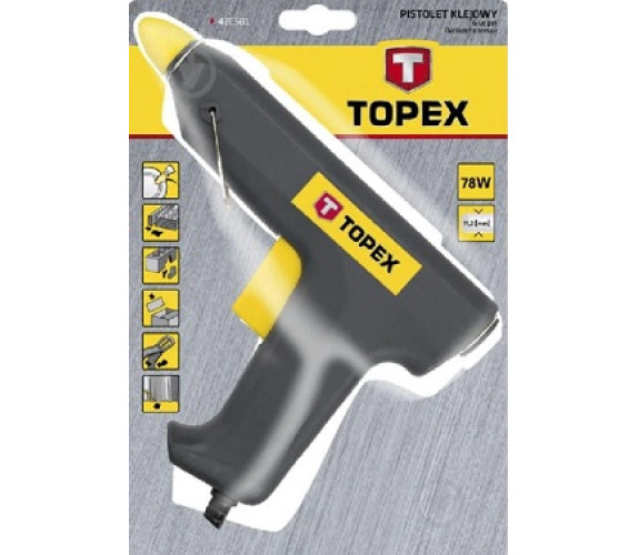 Пістолет клейовий Topex 11.2мм*78вт 42E501