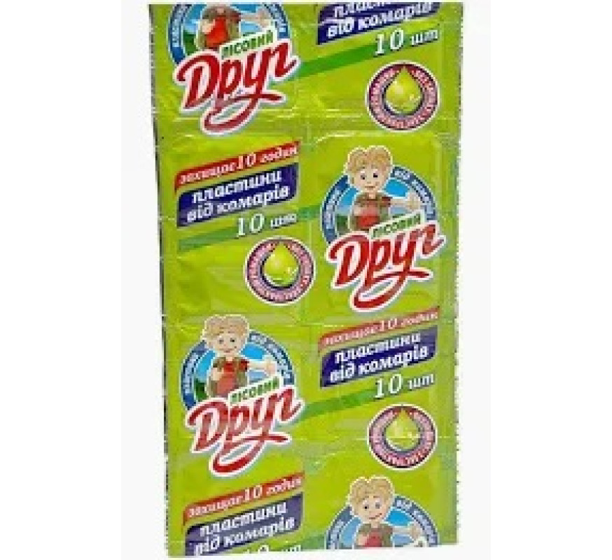 Пластини от комаров Лесной друг 10шт