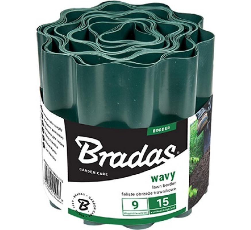 Бордюрна стрічка Bradas (15см-9м) зелен OBFG0915