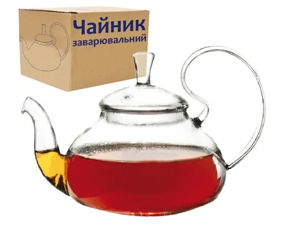 Заварник SNT скло 32238 620 мл ст кр Заварник SNT скло 32238 620 мл ст кр