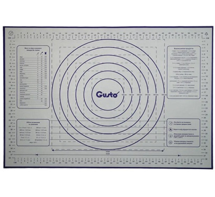 Коврик силикон Gusto 45х65см GT-4565-2