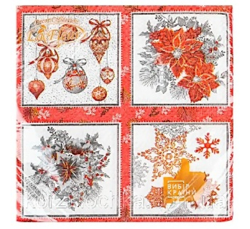 Серветка пап La fleur 16 шт/уп Новорічні