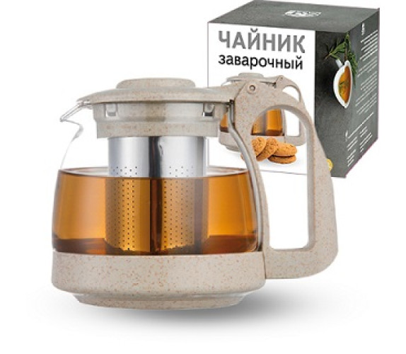 Заварник SNT 9161 700мл боросил/стекло