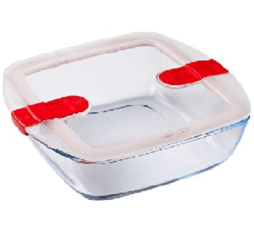 Форма Pyrex CK&HT скло кв 2.2л з фікс кріпл