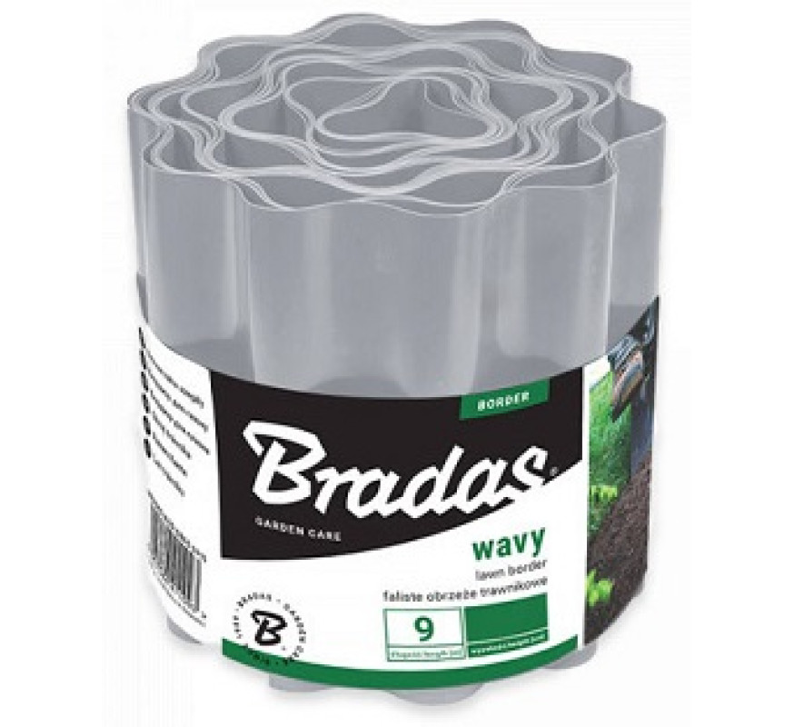 Бордюрна стрічка Bradas (15см-9м) св-сірOBFLGY0915