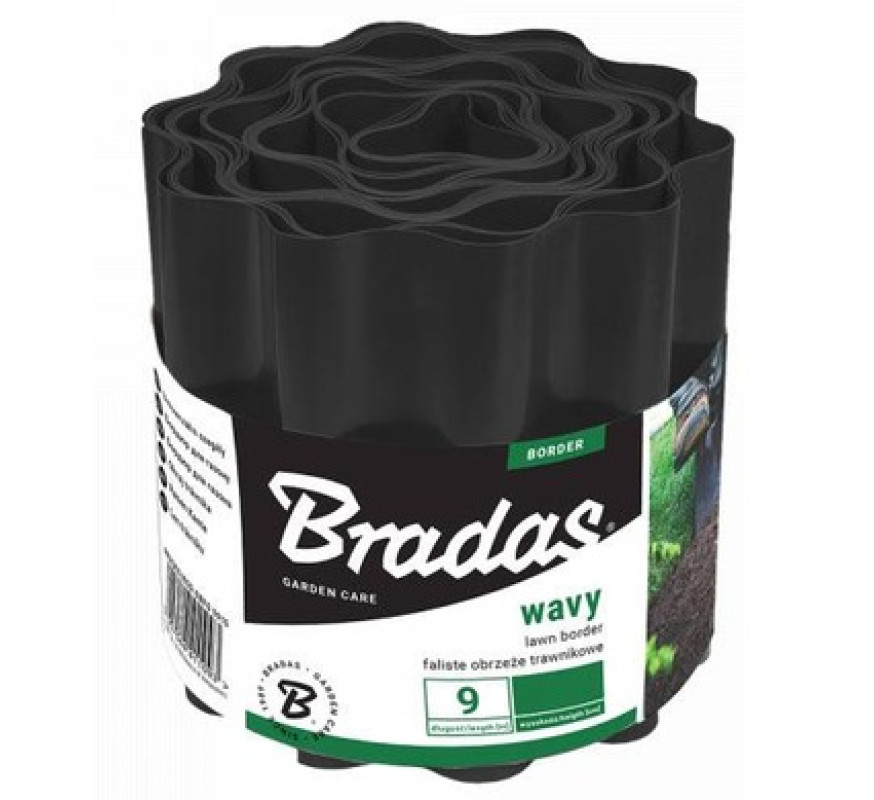 Бордюрна стрічка Bradas (15см-9м)чорний OBFBK0915