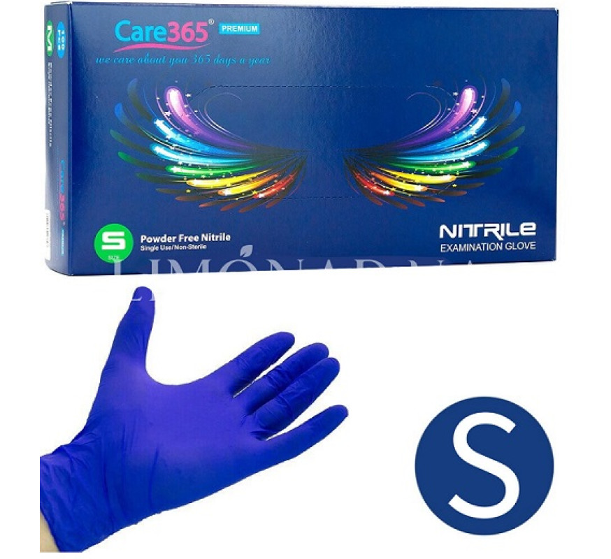 Перчатки Nitryle Care 365 голубые 100ш