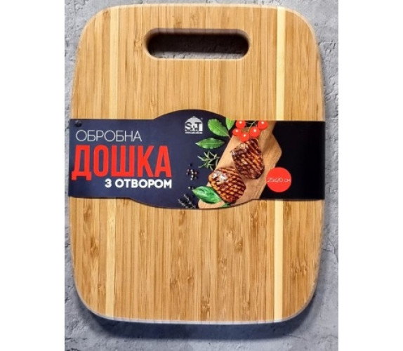 Дошка СНТ бамбук з отвором 8860 25*20*1,7см