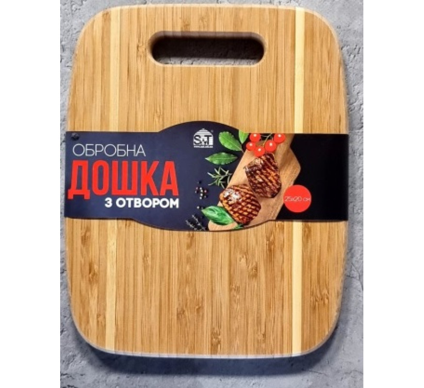 Дошка СНТ бамбук з отвором 8860 25*20*1,7см