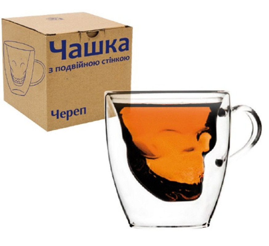 Чашка SNT Череп 180мл 202-28 двойн сте