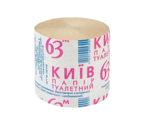 Туалетний папір Київ 63 (1шт) Туалетний папір Київ 63 (1шт)