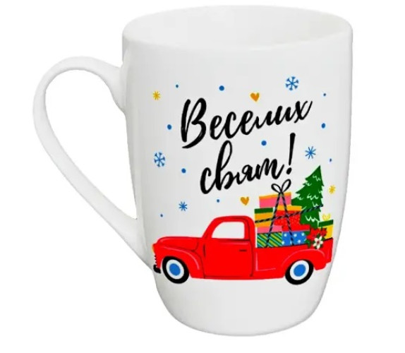 Чашка Kvarta 360мл(капуч) Веселих свят 2103
