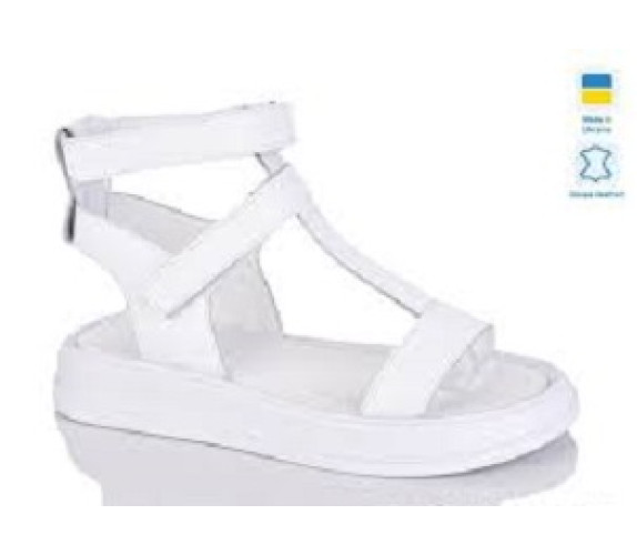 Босоніжки жін Sail 1722 36-40 біли з біл-п