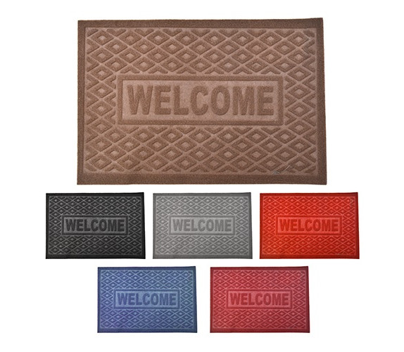 Коврик резина придв Welcome 37*58см NO1