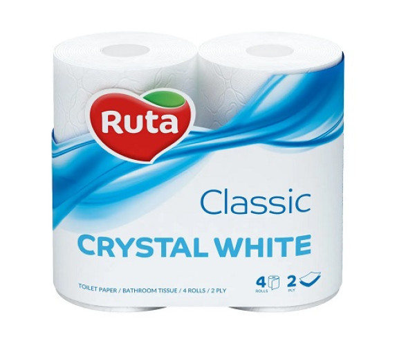 Туалетний папір RUTA Classic 4 шт/уп Туалетний папір RUTA Classic 4 шт/уп