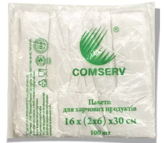 Пакет майка 16/30 м Комсерв