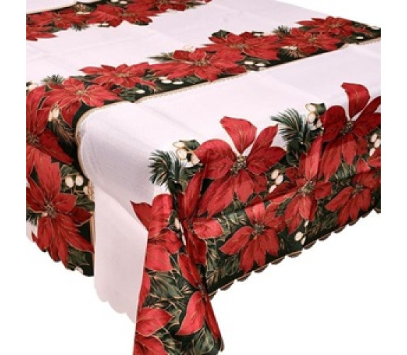 Скатертина New Year's flowers 150*180см 50079-180