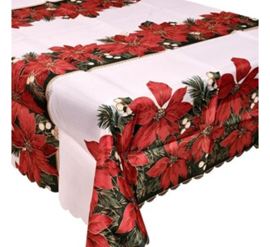 Скатертина New Year's flowers 150*180см 50079-180