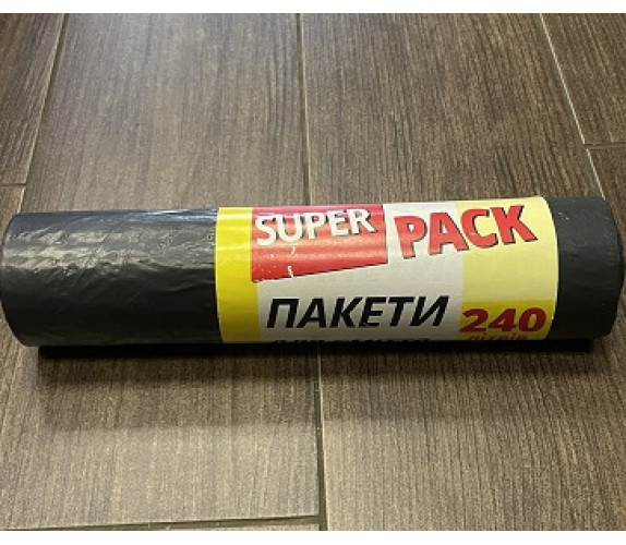Пакет для сміття Super Pack 240л 5 шт