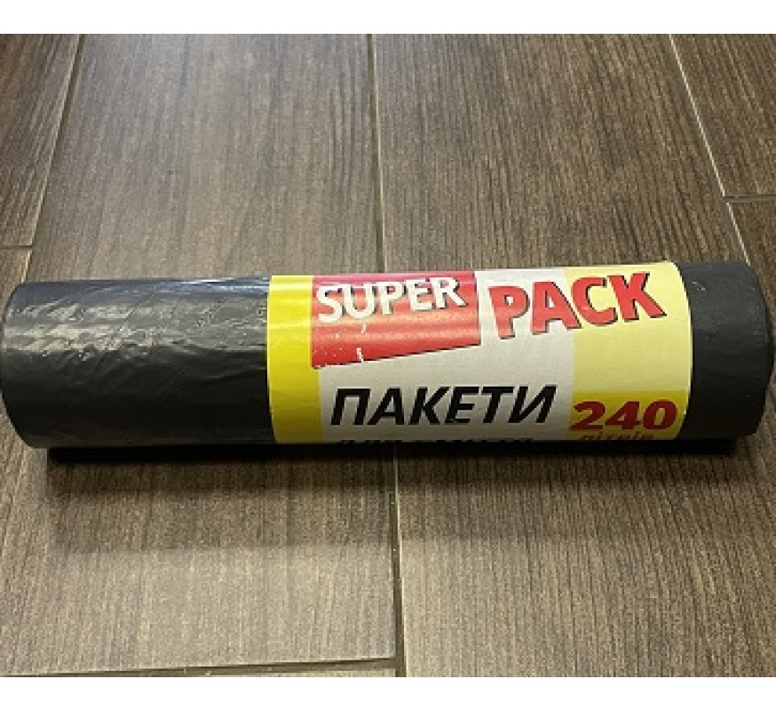 Пакет для сміття Super Pack 240л 5 шт
